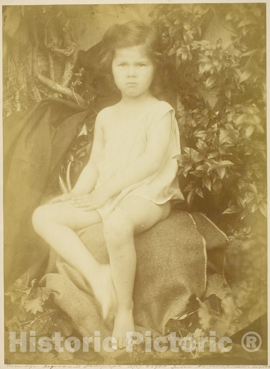 Art Photo : George Duckworth (Study for the Infant Saint John), Julia Margaret Cameron, c 1893, Vintage Wall Decor :