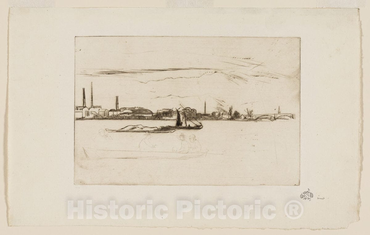 Art Print : Prices Candle Factory, James McNeill Whistler, c.1877, Vintage Wall Decor :