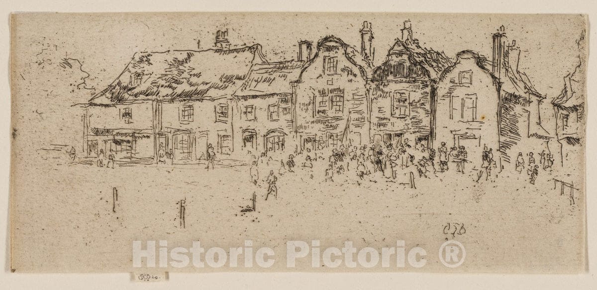Art Print : Salvation Army, Sandwich, James McNeill Whistler, c 1880, Vintage Wall Decor :
