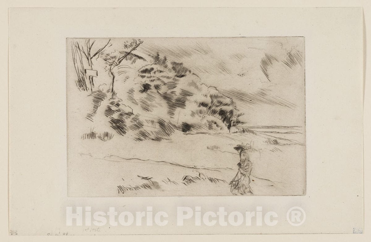 Art Print : Speke Shore, James McNeill Whistler, c 1889, Vintage Wall Decor :