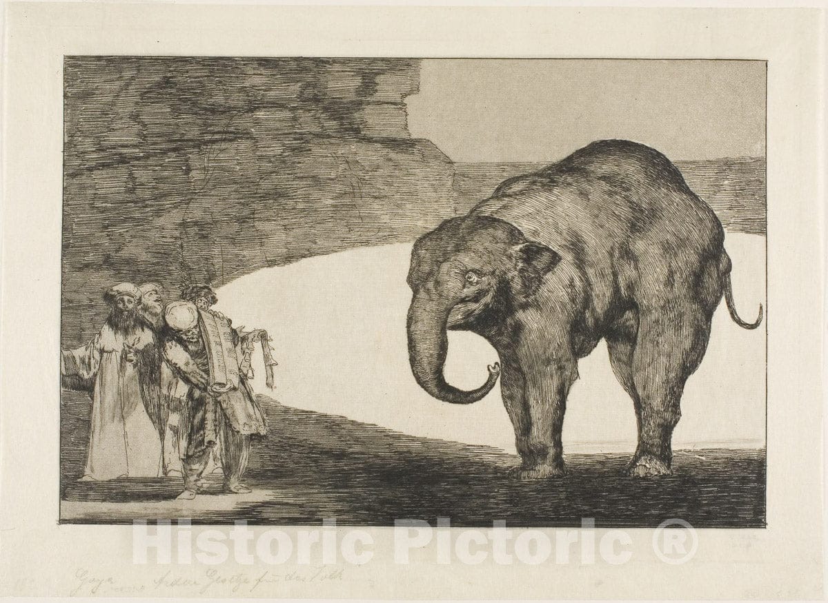 Art Print : Animal Folly, from Disparates, Francisco Goya, c.1798, Vintage Wall Decor :