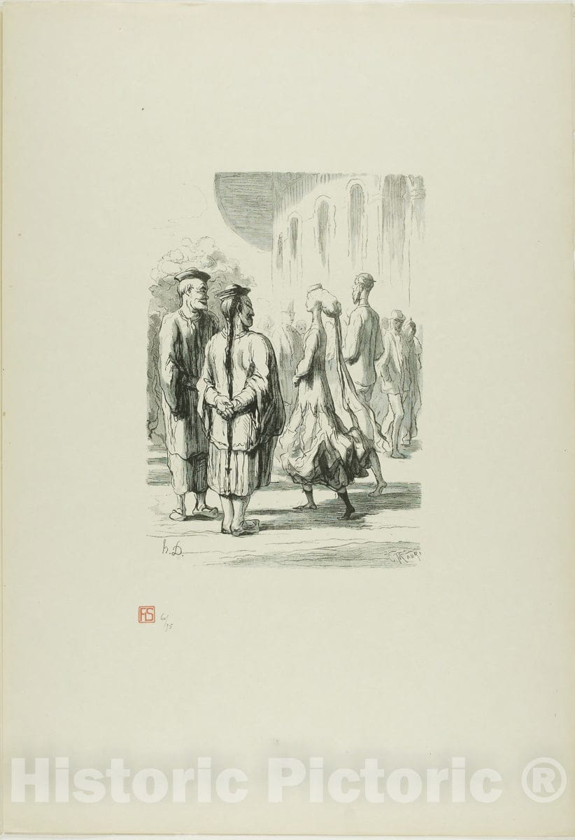 Art Print : At the Universal Exhibition: Who are the real Chinese?, Charles Maurand, c 1862, Vintage Wall Decor :