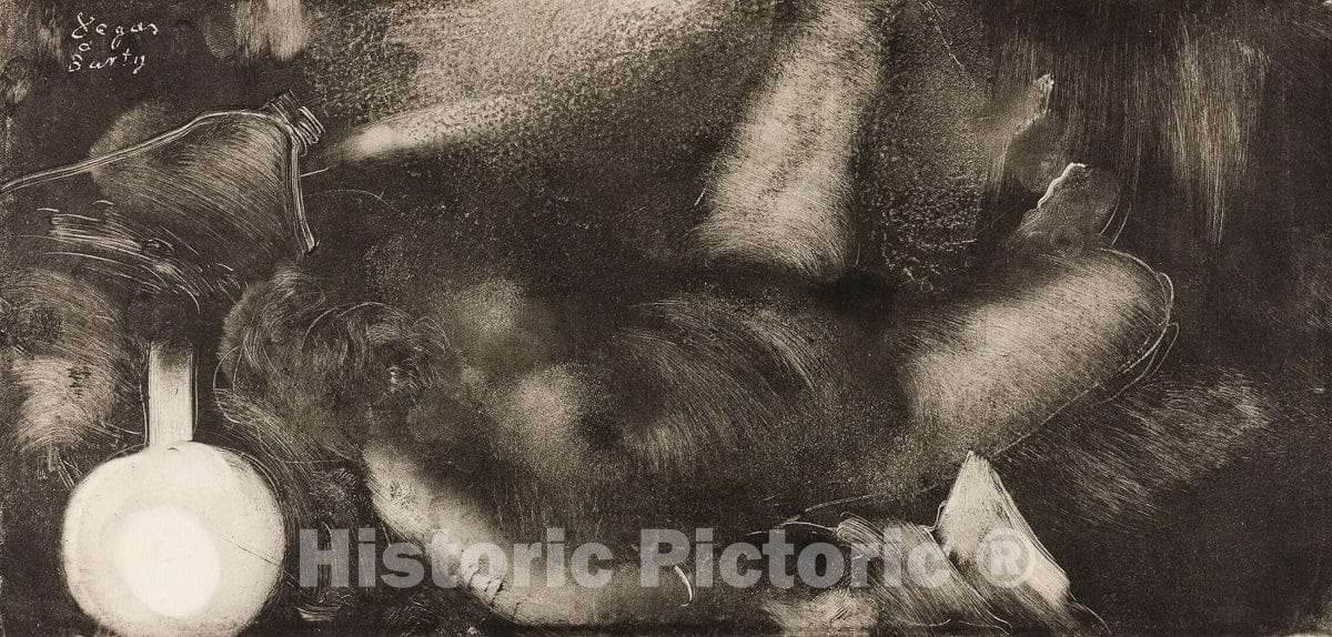 Art Print : Woman Reclining on Her Bed, Hilaire Germain Edgar Degas, c.1939, Vintage Wall Decor :