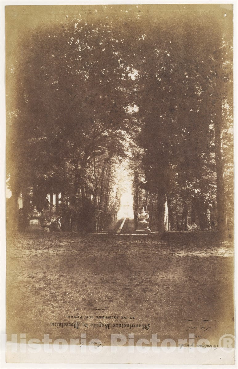 Photo Print : Louis-Rémy Robert - Gardens of The Chàteau de Saint-Cloud : Vintage Wall Art