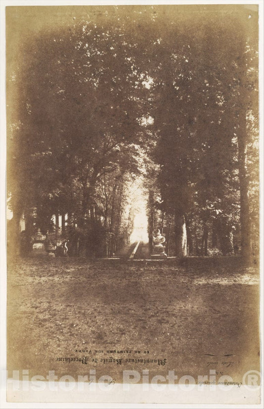 Photo Print : Louis-Rémy Robert - Gardens of The Chàteau de Saint-Cloud : Vintage Wall Art