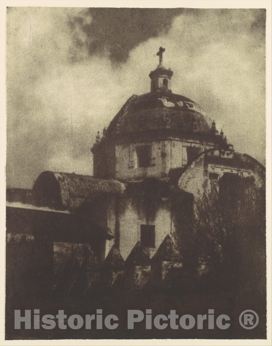 Photo Print : Henry Ravell - A Church Dome at Cuernavaca, Mexico : Vintage Wall Art
