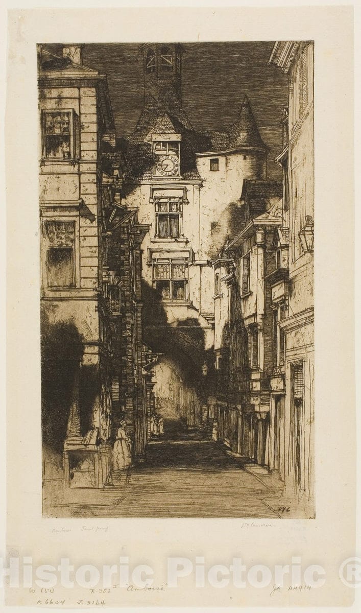 Art Print : Amboise, David Young Cameron, c 1889, Vintage Wall Decor :