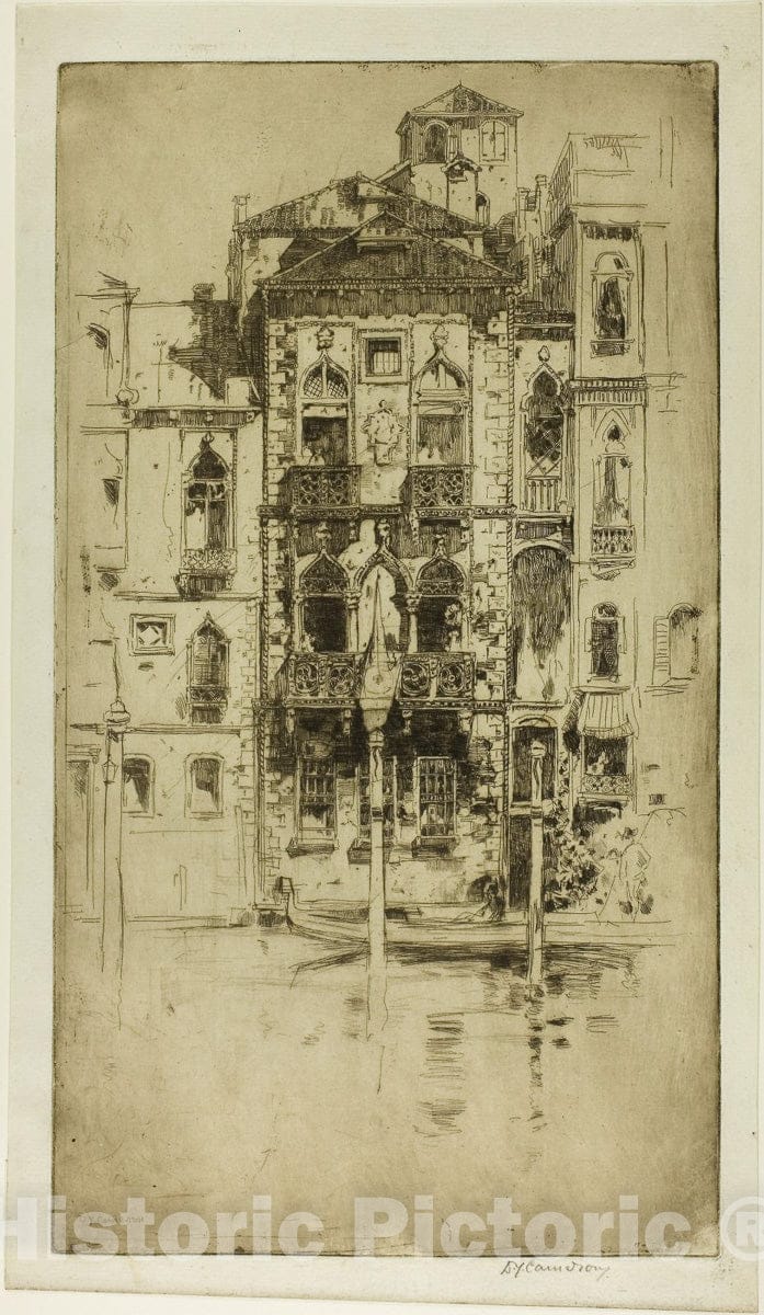 Art Print : A Venetian Palace, David Young Cameron, c 1889, Vintage Wall Decor :
