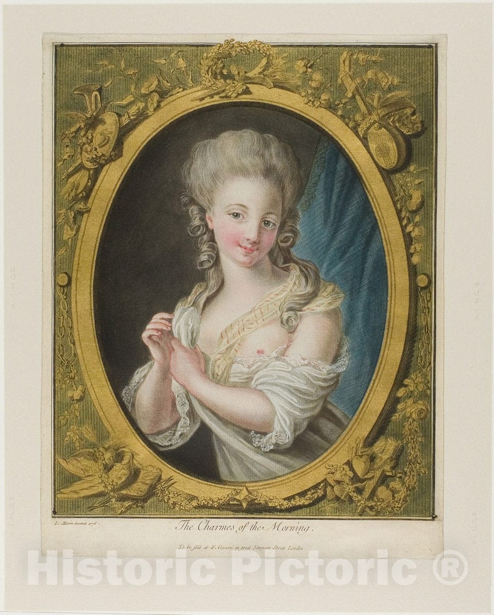 Art Print : The Charmes of the Morning, Louis-Marin Bonnet, c.1754, Vintage Wall Decor :