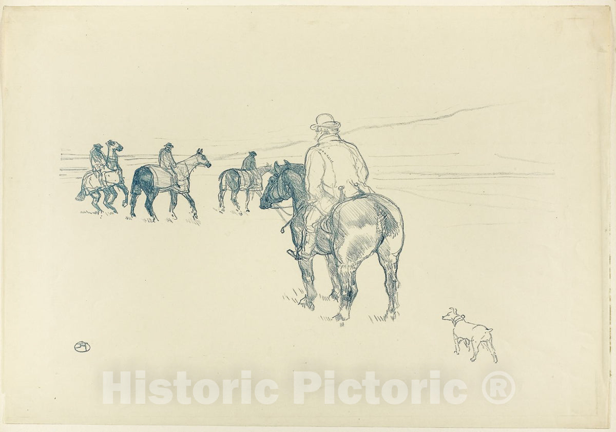 Art Print : The Trainer, Henri de Toulouse-Lautrec, c 1894, Vintage Wall Decor :