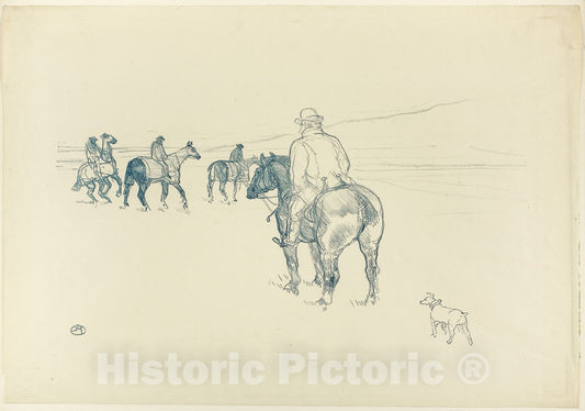 Art Print : The Trainer, Henri de Toulouse-Lautrec, c 1894, Vintage Wall Decor :