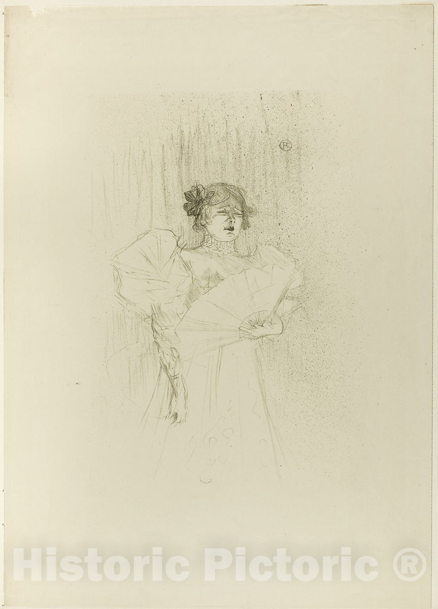 Art Print : Luce MyrÃ¨s, Front View, Henri de Toulouse-Lautrec, c.1895, Vintage Wall Decor :
