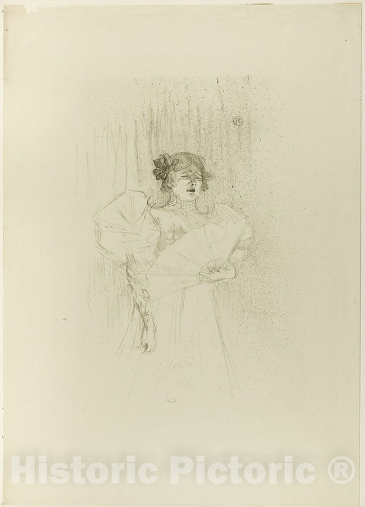 Art Print : Luce MyrÃ¨s, Front View, Henri de Toulouse-Lautrec, c.1895, Vintage Wall Decor :