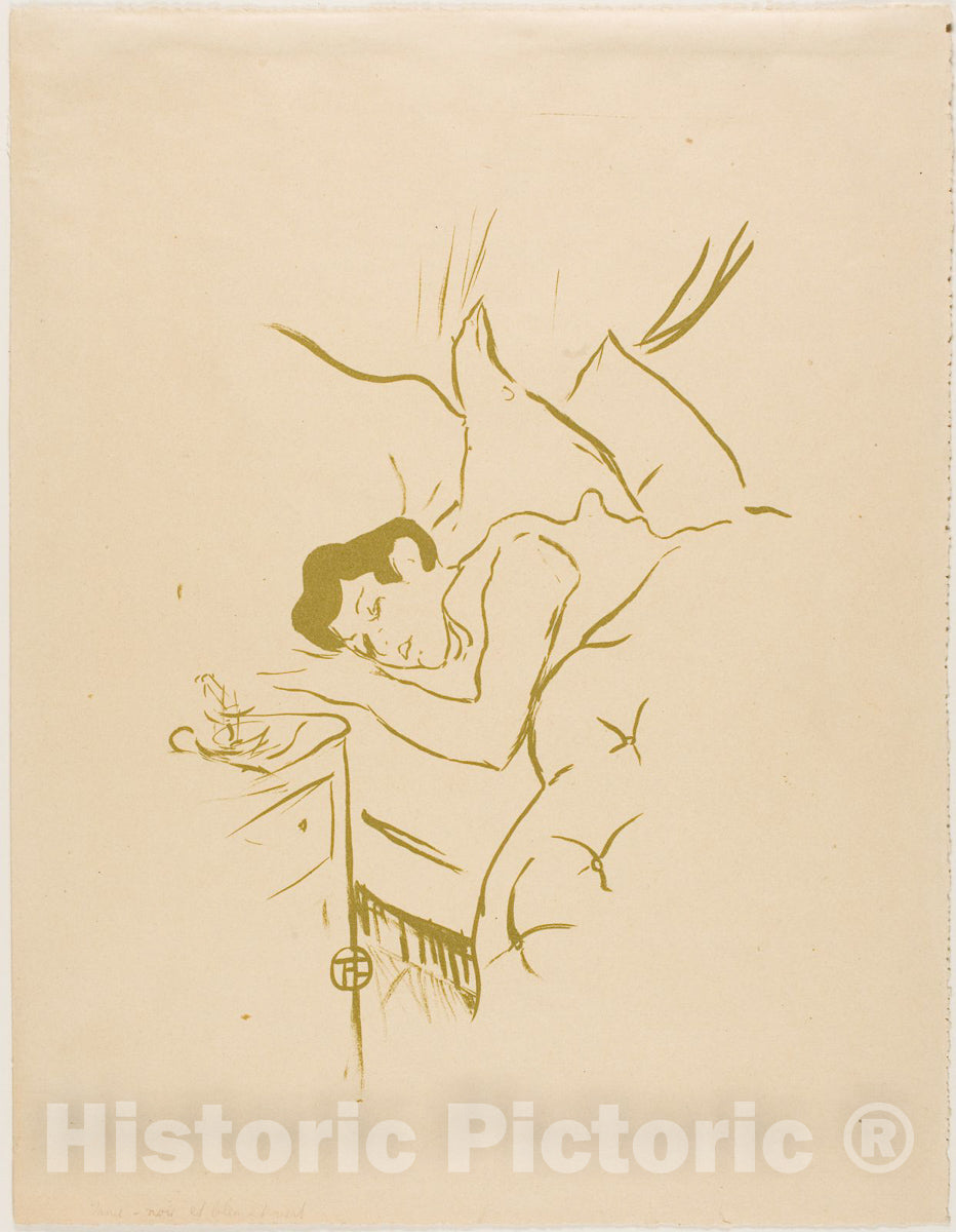 Art Print : Your Mouth, Henri de Toulouse-Lautrec, c.1991, Vintage Wall Decor :