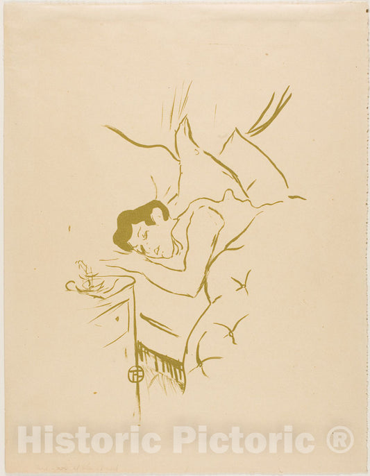 Art Print : Your Mouth, Henri de Toulouse-Lautrec, c.1991, Vintage Wall Decor :