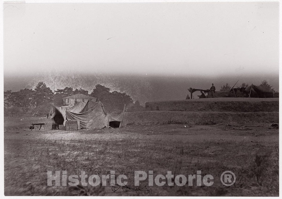 Photo Print : Formerly Mathew B. Brady - Fortifications v.1 : Vintage Wall Art