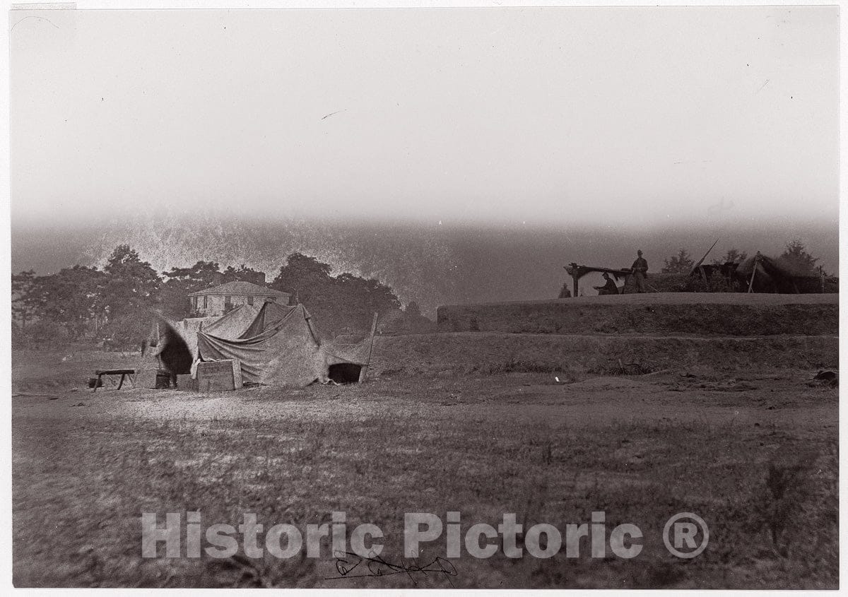 Photo Print : Formerly Mathew B. Brady - Fortifications v.1 : Vintage Wall Art
