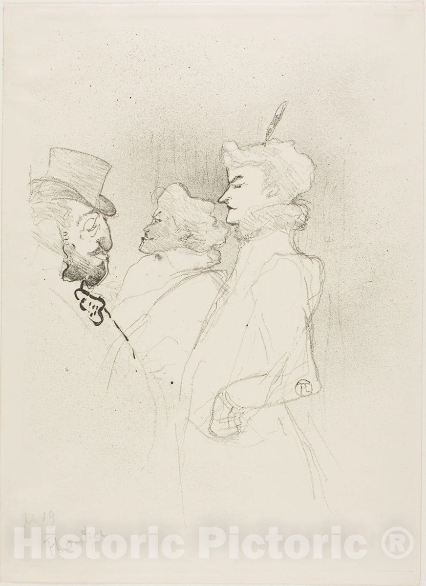 Art Print : Why Not?... Once Does Not Count, Henri de Toulouse-Lautrec, c.1939, Vintage Wall Decor :