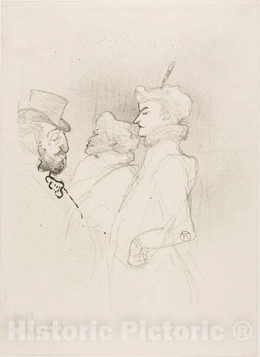Art Print : Why Not?... Once Does Not Count, Henri de Toulouse-Lautrec, c.1939, Vintage Wall Decor :