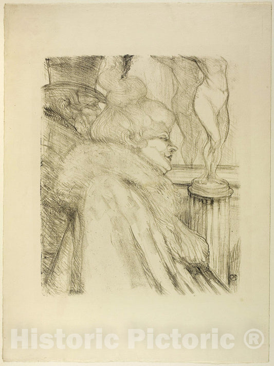 Art Print : Leaving the Theater, Henri de Toulouse-Lautrec, c.1817, Vintage Wall Decor :