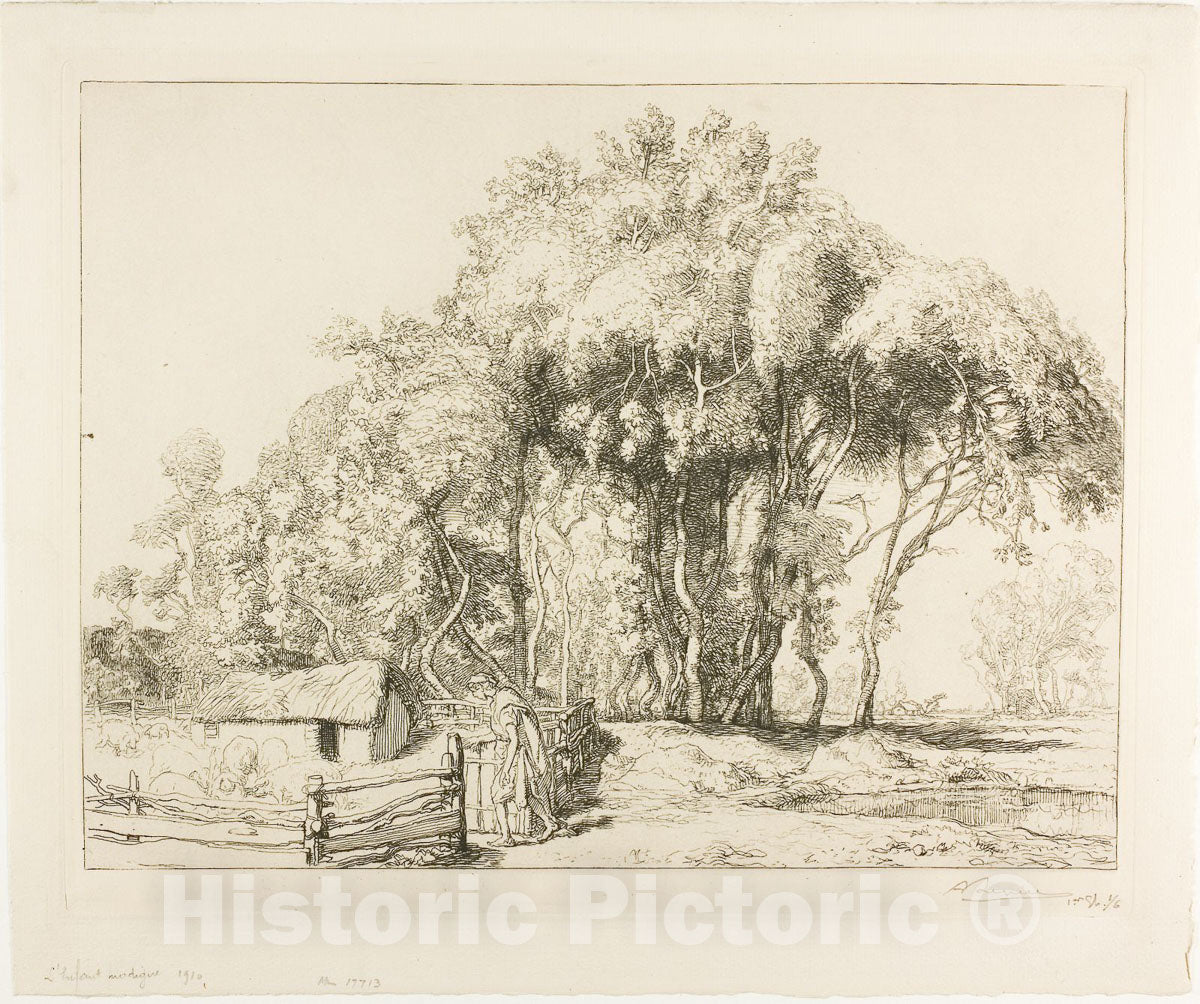 Art Print : The Prodigal Son, Louis Auguste LepÃ¨re, c 1886, Vintage Wall Decor :
