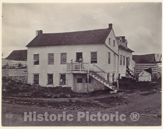 Photo Print : Formerly Mathew B. Brady - Gettysburg. John Burns House : Vintage Wall Art
