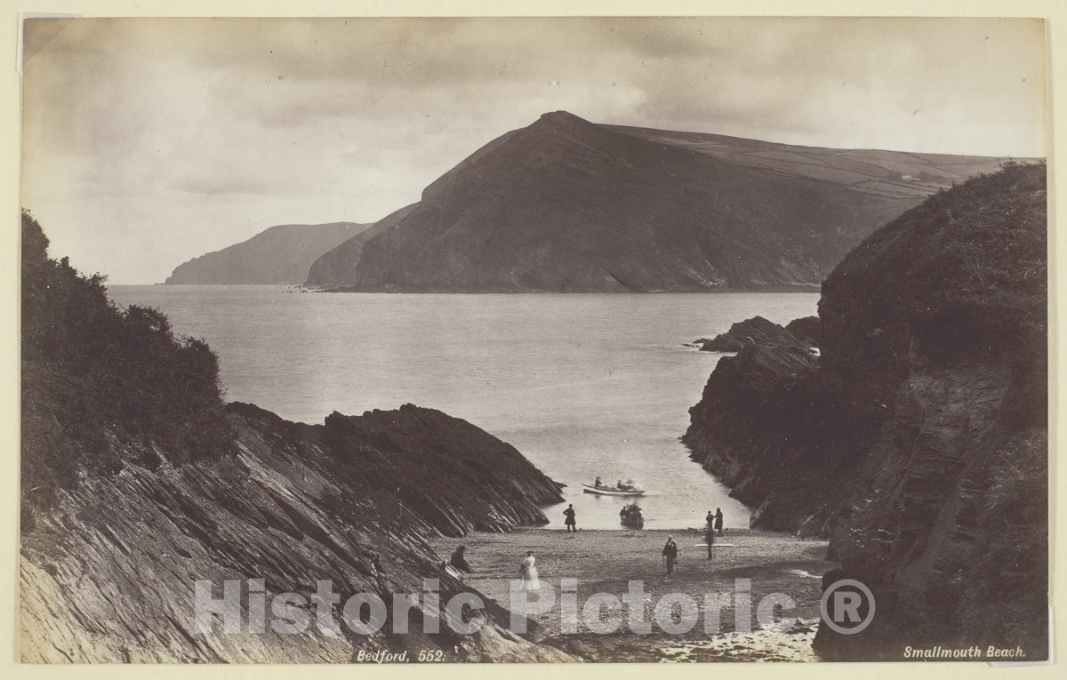 Art Photo : Smallmouth Beach, Francis Bedford, c.1877, Vintage Wall Decor :