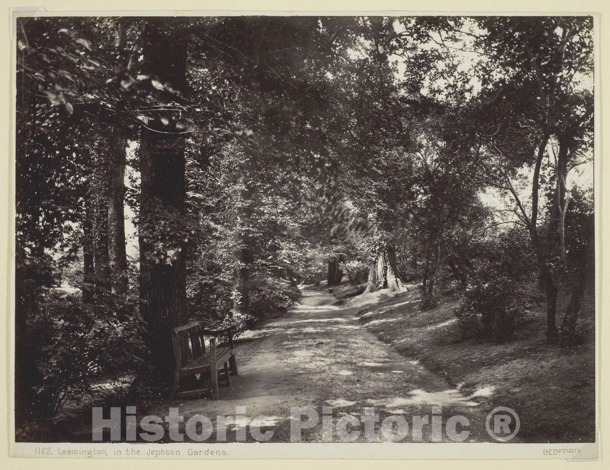 Art Photo : Leamington, in the Jephson Gardens, Francis Bedford, c.1877, Vintage Wall Decor :
