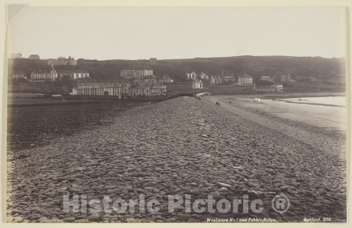 Art Photo : Westward Ho and Pebble Ridge, Francis Bedford, c.1877, Vintage Wall Decor :