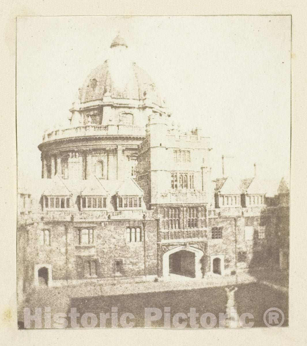 Art Photo : Radcliffe Library, Oxford, William Henry Fox Talbot, c 1913, Vintage Wall Decor :