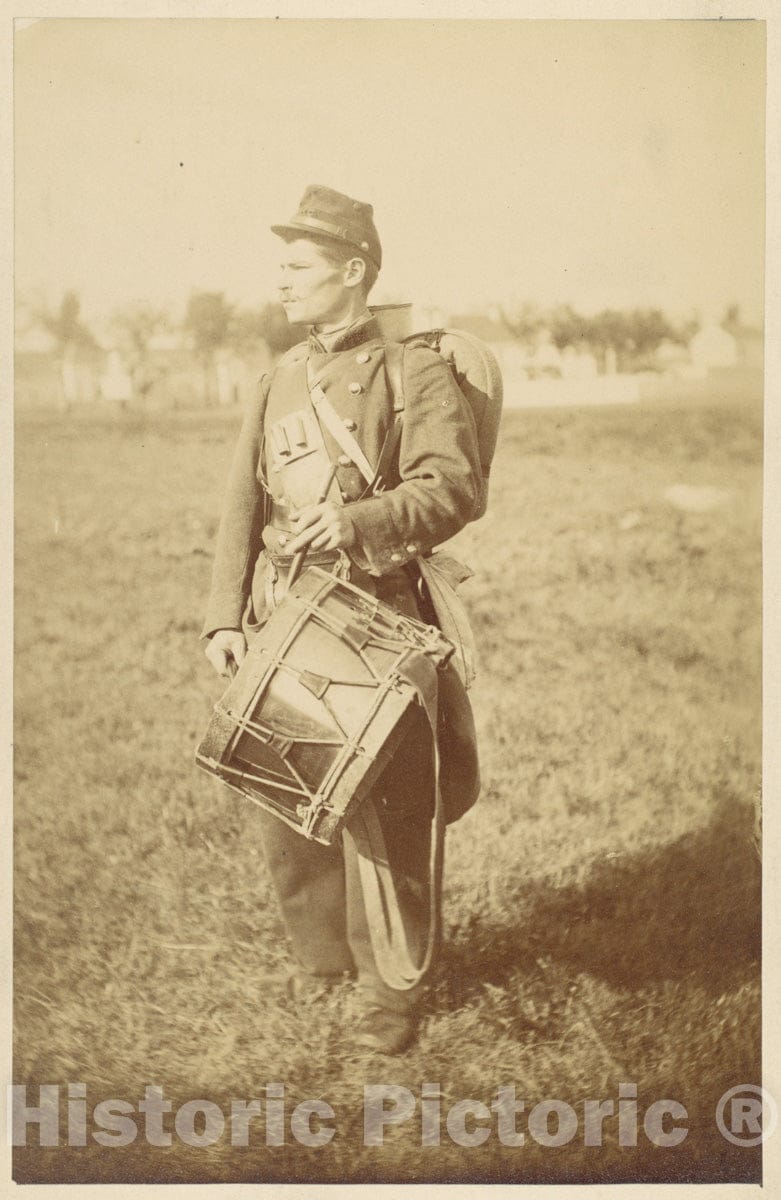 Photo Print : Drummer : Vintage Wall Art