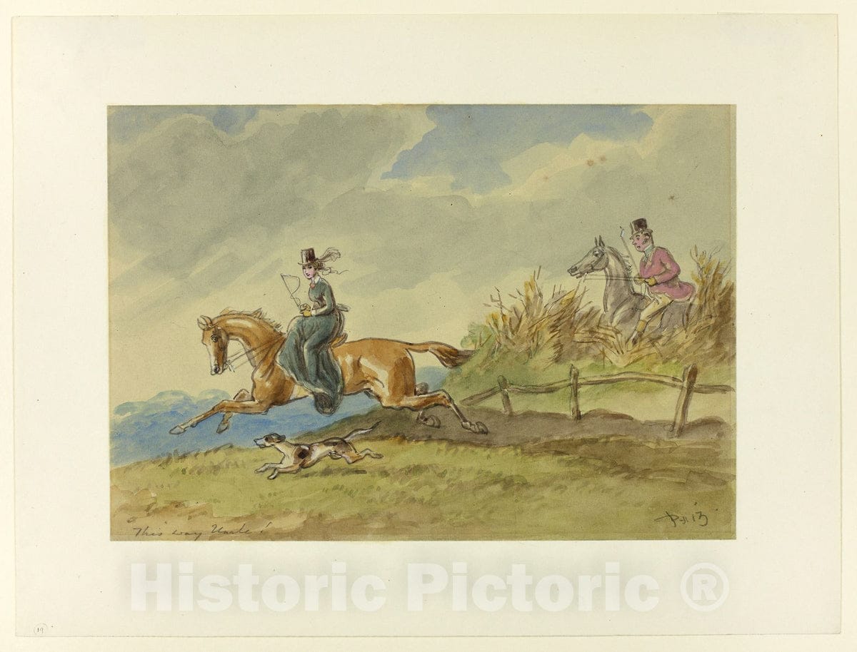 Art Print : This Way Uncle, Hablot Knight Browne, c.1844, Vintage Wall Decor :
