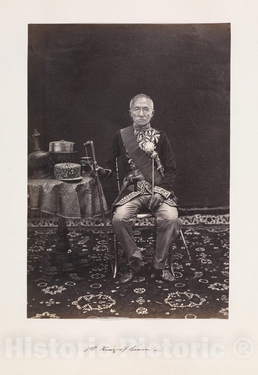 Photo Print : John Thomson - First King of Siam : Vintage Wall Art