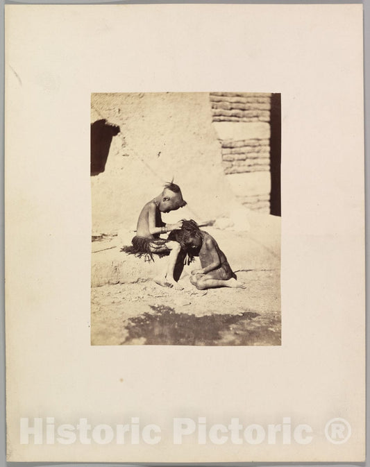 Photo Print : Two Young Nubians : Vintage Wall Art