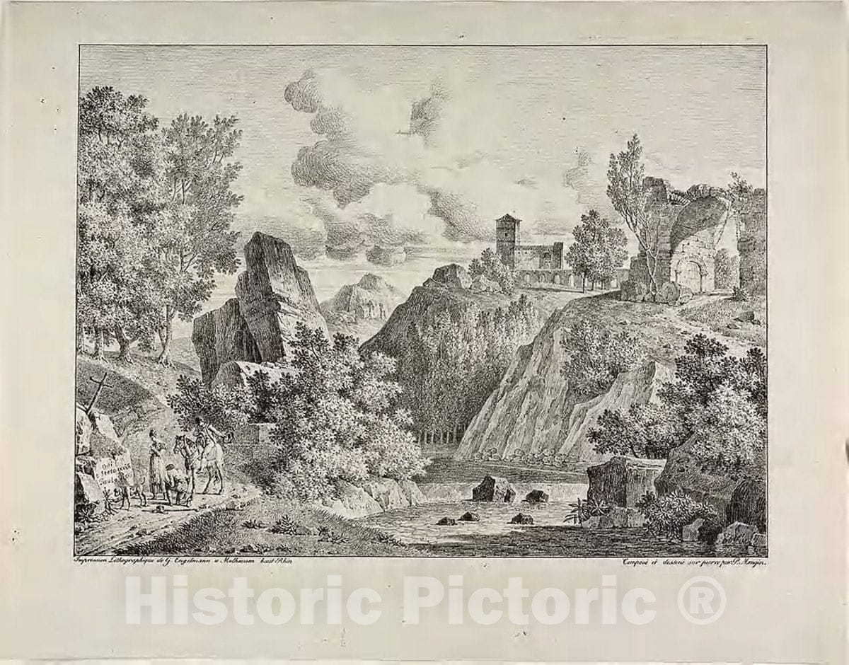 Art Print : Regrets, Pierre Antoine Mongin, c 1818, Vintage Wall Decor :