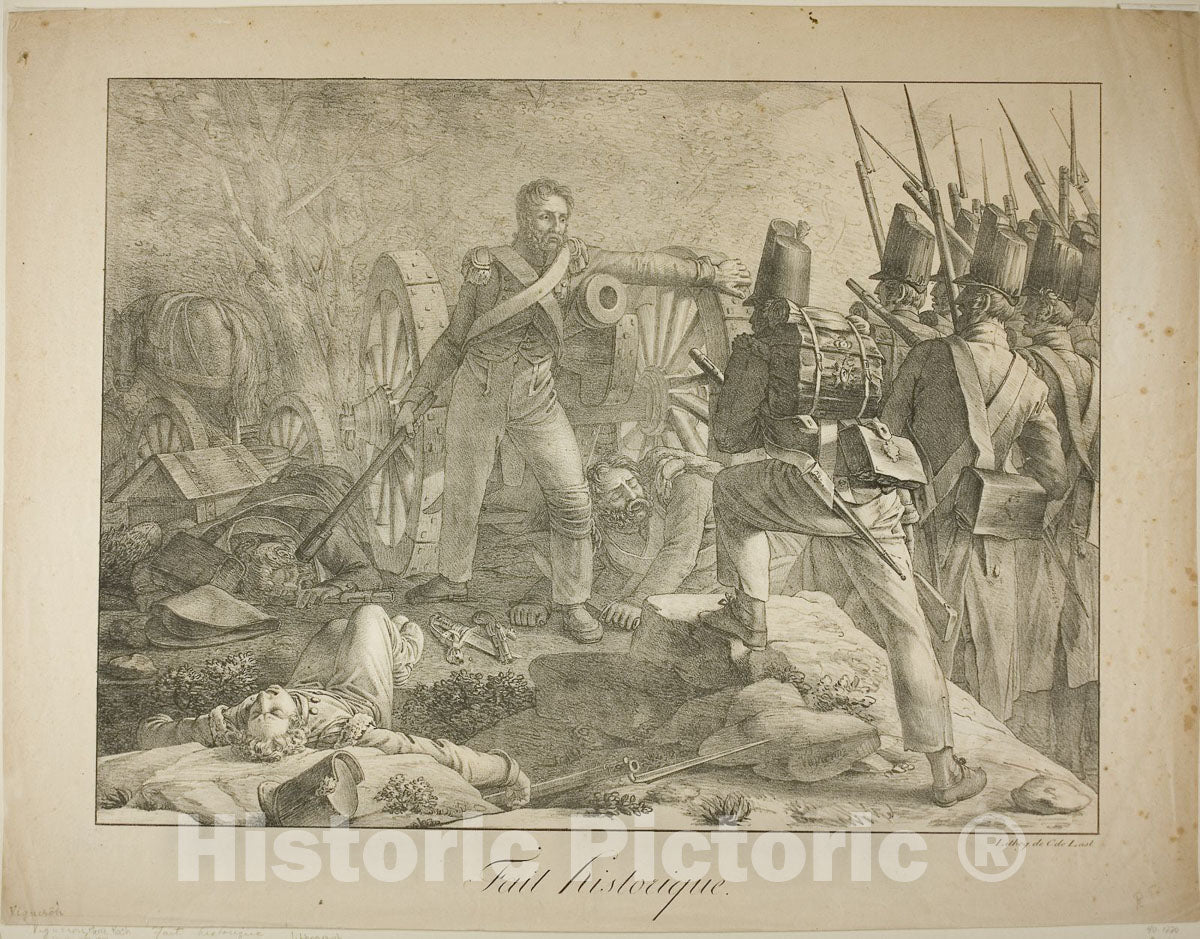 Art Print : Historic Fact, Pierre Roch Vigneron, c 1823, Vintage Wall Decor :