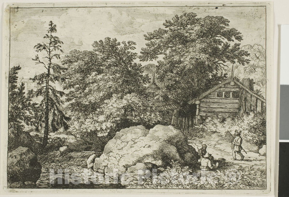 Art Print : The Hill, Allart Van Everdingen, c.1739, Vintage Wall Decor :