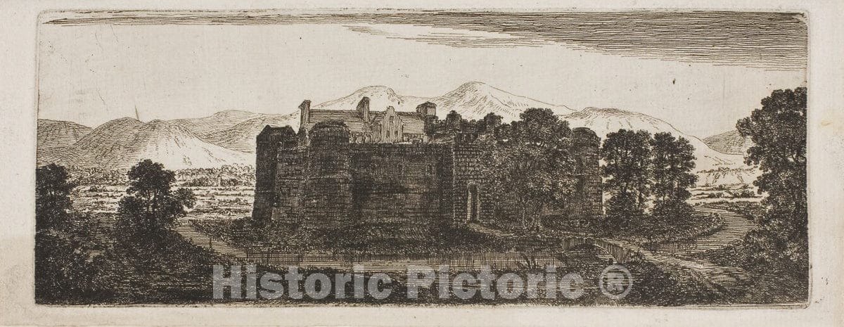 Art Print : Boghall from Biggar, John Clerk of Eldin, c.1878, Vintage Wall Decor :