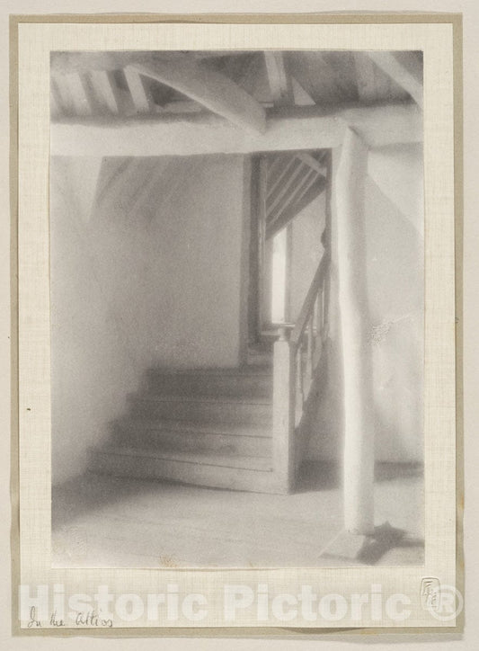 Art Print : Frederick H. Evans - in The Attics 1 : Vintage Wall Art