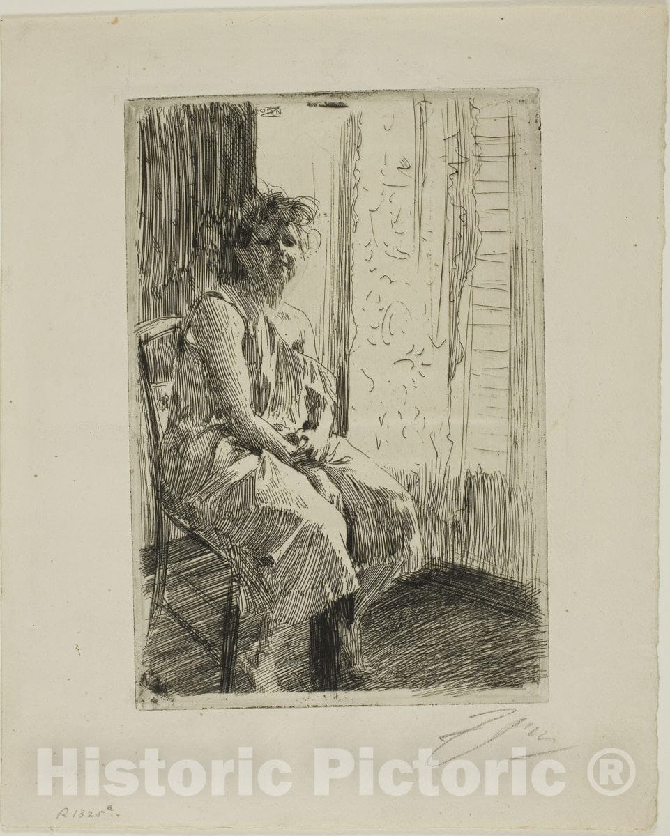 Art Print : Morning, Anders Zorn, c 1893, Vintage Wall Decor :