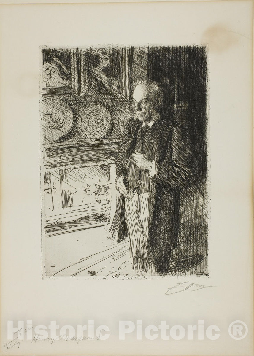 Art Print : Henry Marquand, Anders Zorn, c.1895, Vintage Wall Decor :