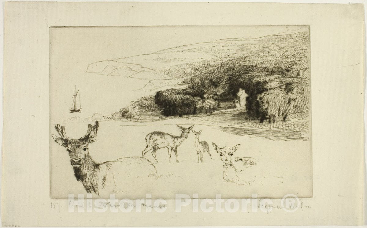 Art Print : Newton Manor, Francis Seymour Haden, c 1923, Vintage Wall Decor :