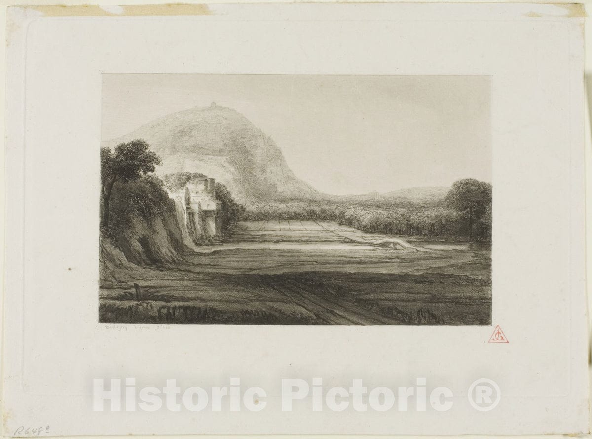 Art Print : The Mill, Charles FranÃ§ois Daubigny, c 1968, Vintage Wall Decor :