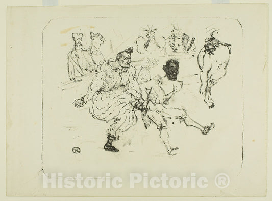 Art Print : Footit and Chocolat, Henri de Toulouse-Lautrec, c 1894, Vintage Wall Decor :