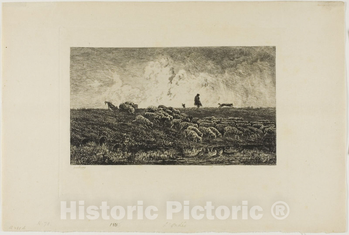 Art Print : LOndee, Charles FranÃ§ois Daubigny, c.1753, Vintage Wall Decor :
