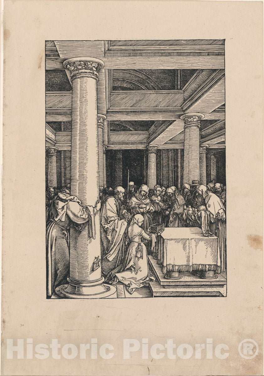 Art Print : The Presentation of Christ in the Temple, from The Life of the Virgin, Albrecht DÃ¼rer, c.1497, Vintage Wall Decor :