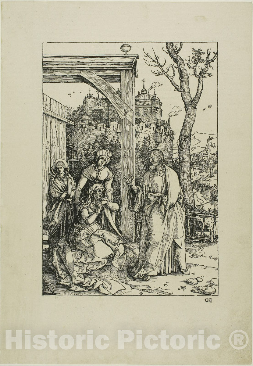Art Print : Christ Taking Leave of His Mother, from The Life of the Virgin, Albrecht DÃ¼rer, c.1497, Vintage Wall Decor :