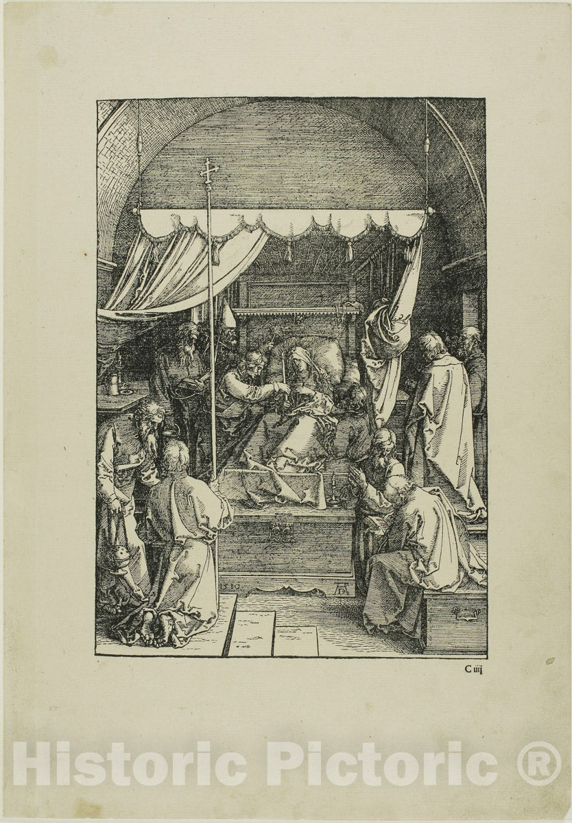 Art Print : The Death of the Virgin, from The Life of the Virgin, Albrecht DÃ¼rer, c.1497, Vintage Wall Decor :