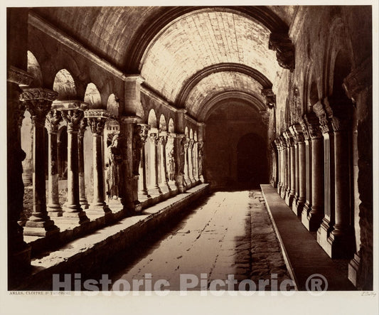 Photo Print : Édouard Baldus - Arles, Cloitre St. Trophime 2 : Vintage Wall Art