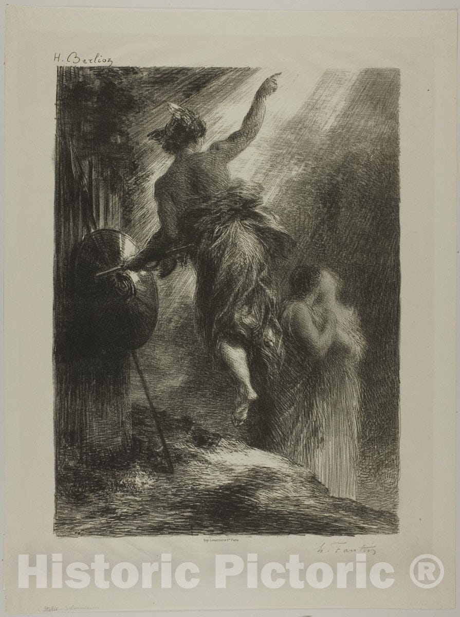 Art Print : Italy!, Henri Fantin-Latour, c 1701, Vintage Wall Decor :